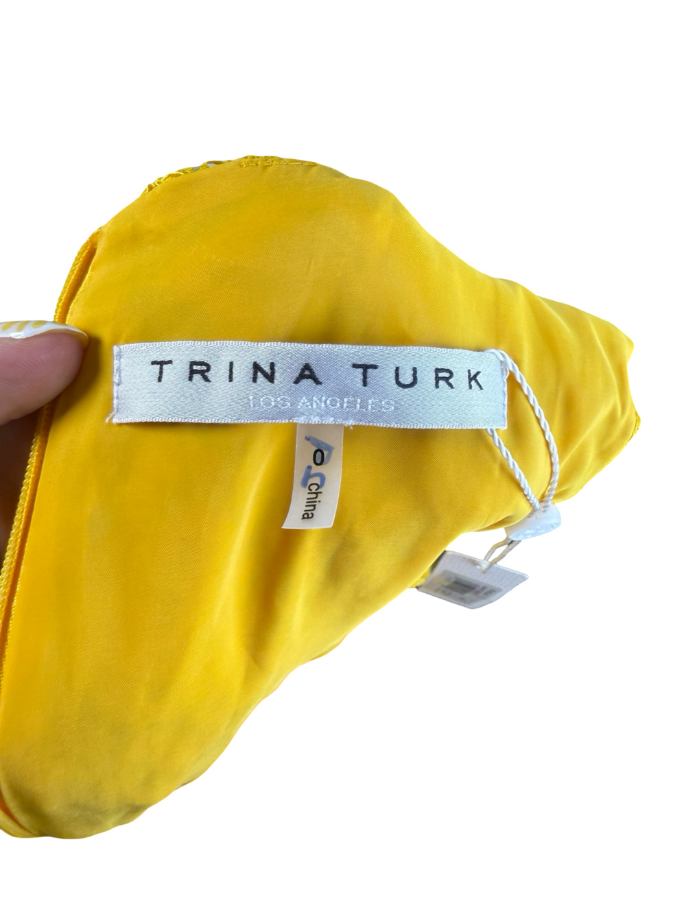 Trina Turk Yellow Floral Lace Sleeveless Sheath Dress Size 0 NWT! - Picture 7 of 10